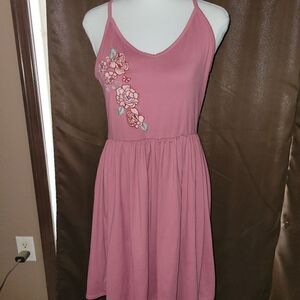 Pink Floral Piece Dress